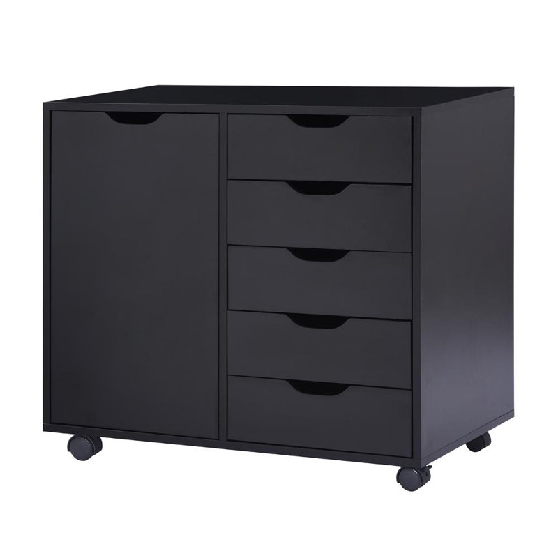 Latitude Run 5 Drawer Vertical filing cabinet Office Drawer with 5 Drawers and Shelves Wide File Cabinet Filing Cabinet for office storage Reviews Wayfair